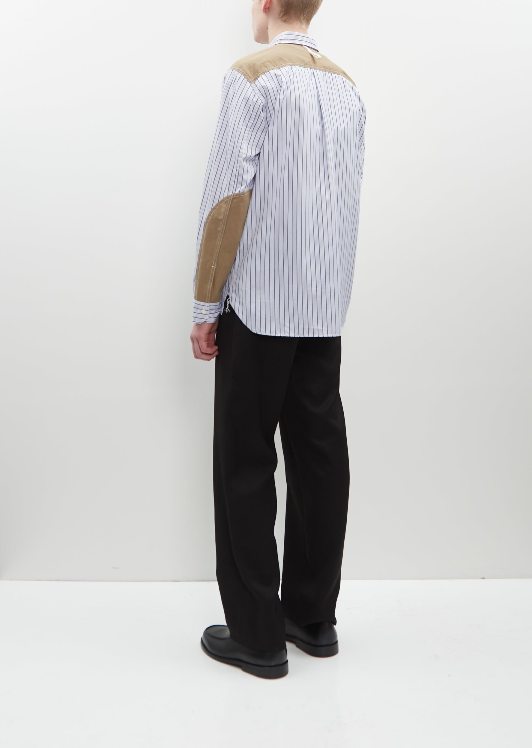 Cotton Stripe x Linen Shirt - 3