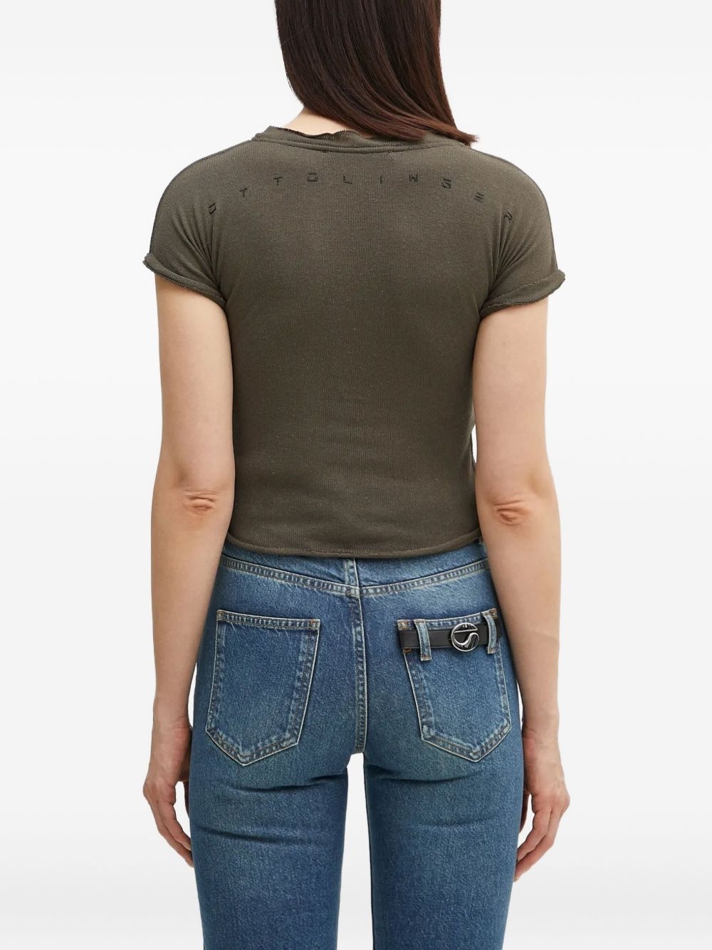 knitted short-sleeve top - 4