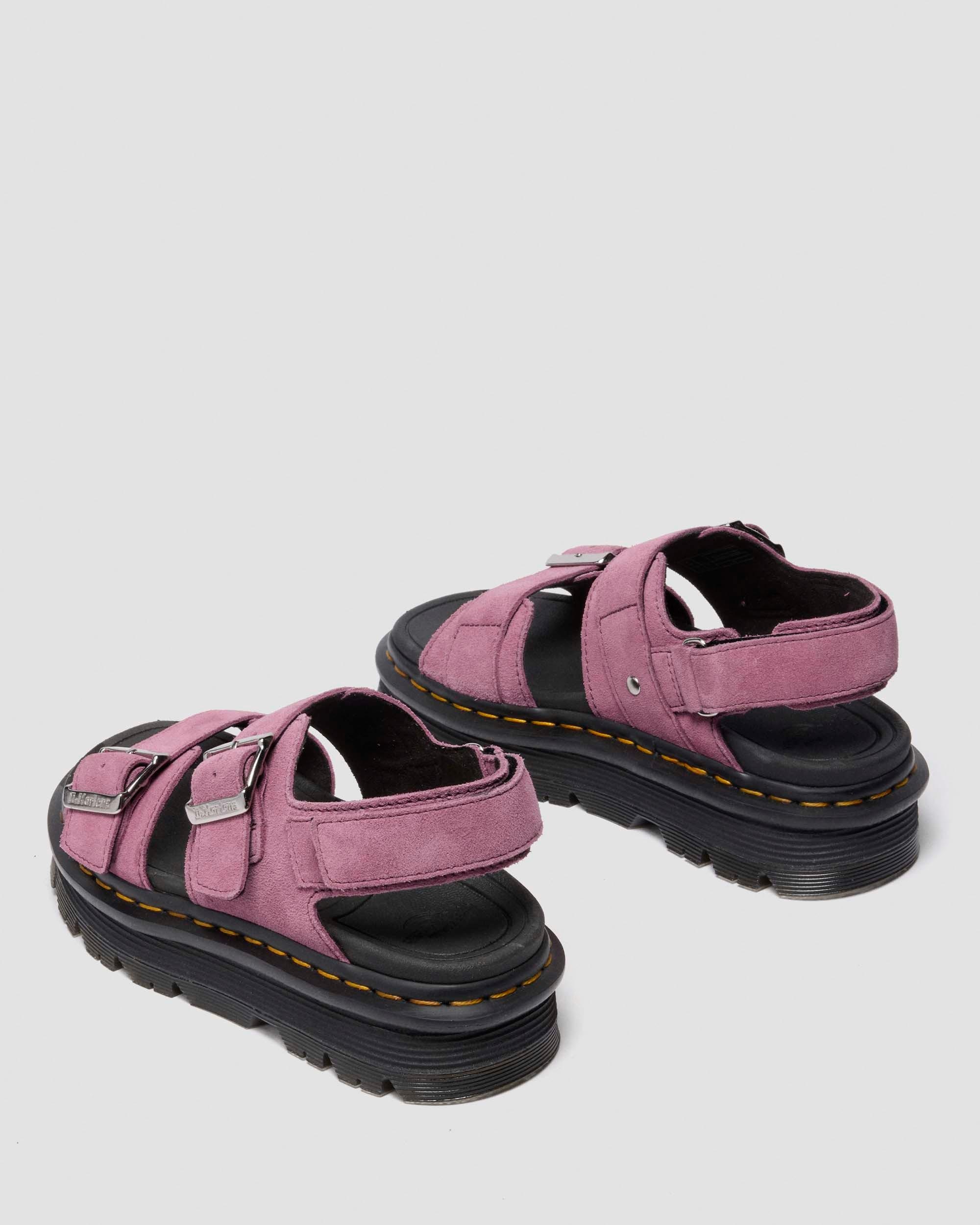 Zebzag Suede Sandals - 5
