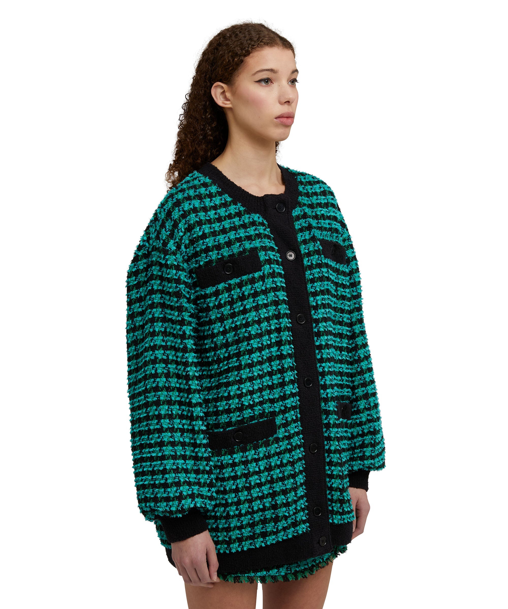 Blended wool "Houndstooth Check" jacket - 3