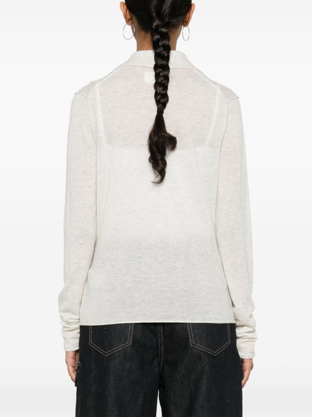 Sally rhinestone-embellished cashmere jumper - 4