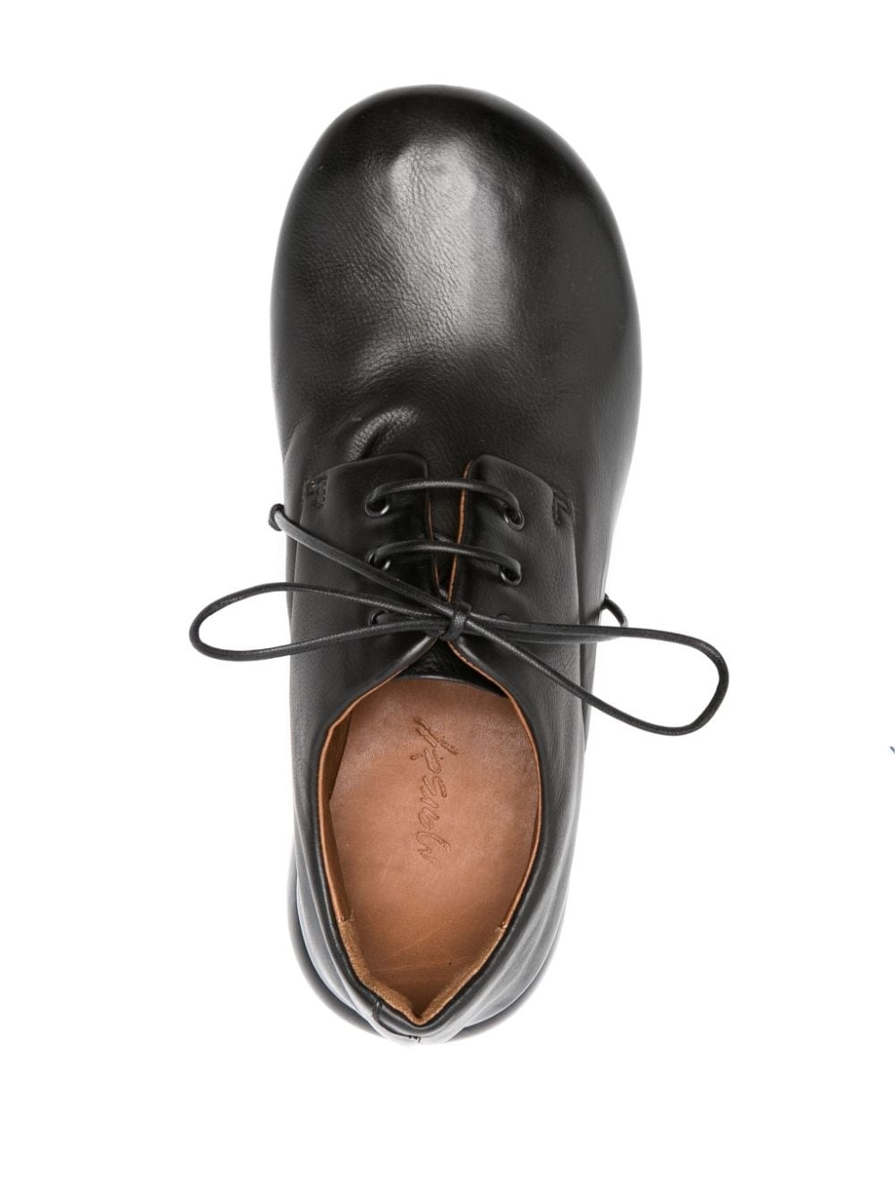 50mm leather lace-up shoes - 4