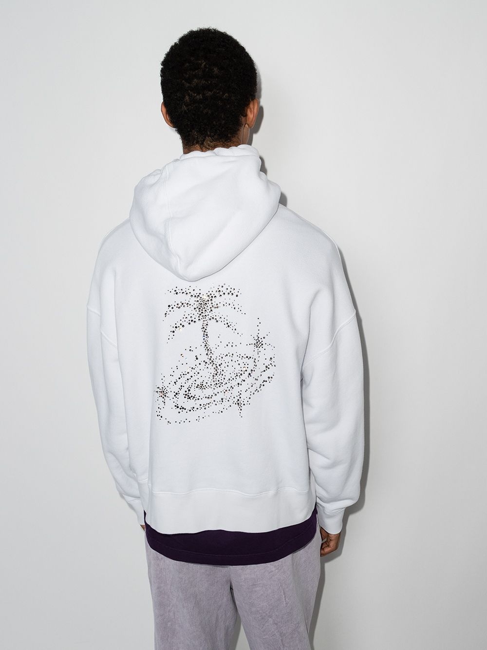 Galaxy crystal-embellished hoodie - 3