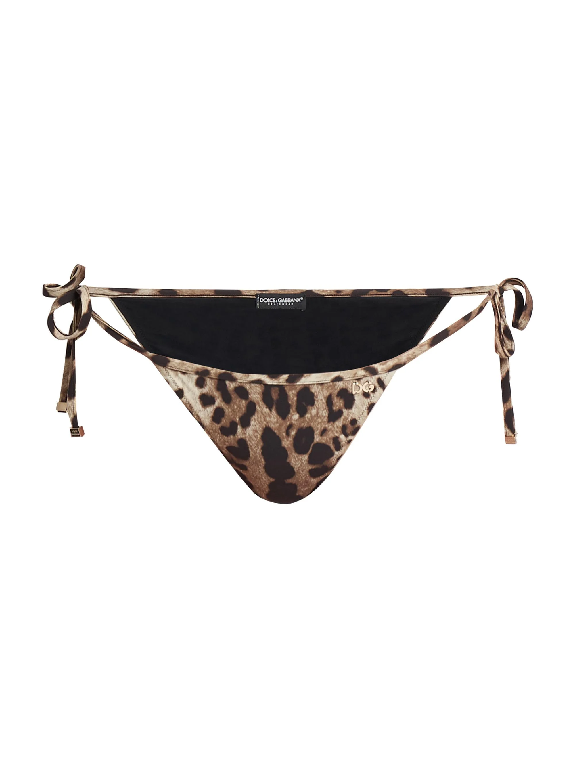 Women's Leopard Side-Tie Bikini Bottom - Leo New - 1