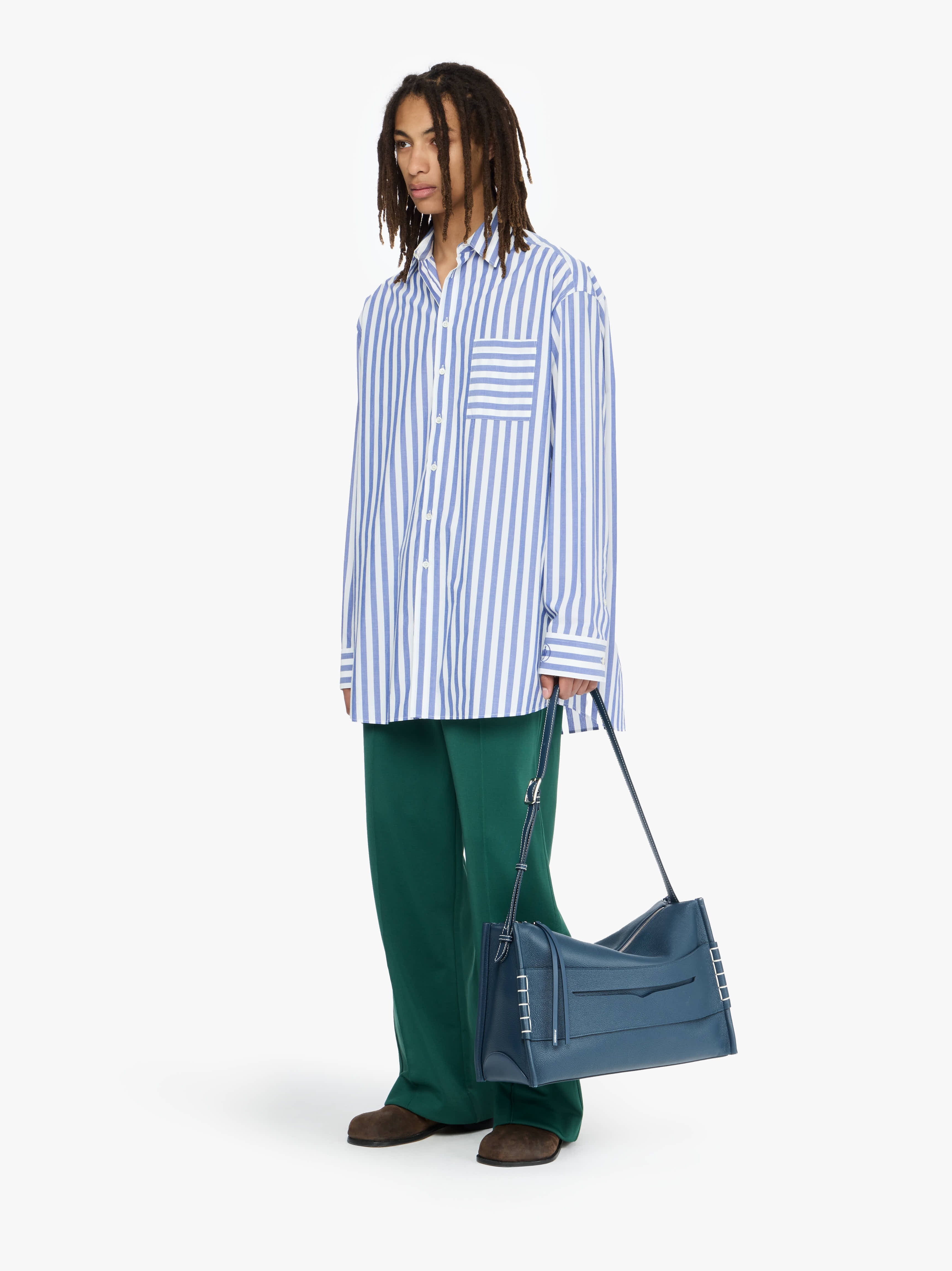 OVERSIZED STRIPED SHIRT - 6