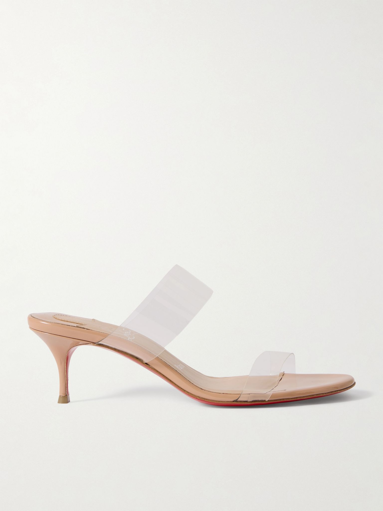 Just Nothing 55 PVC mules Neutral - 1