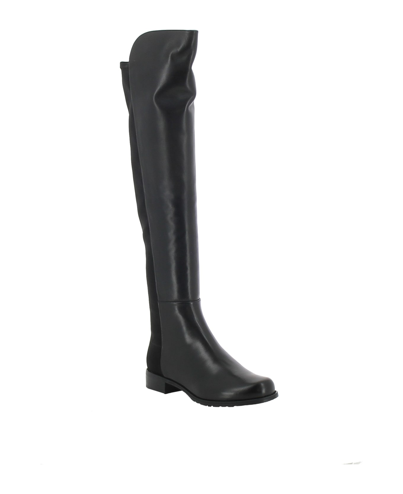 Stuart Weitzman S3999 Black Leather 5050 Boots - 2