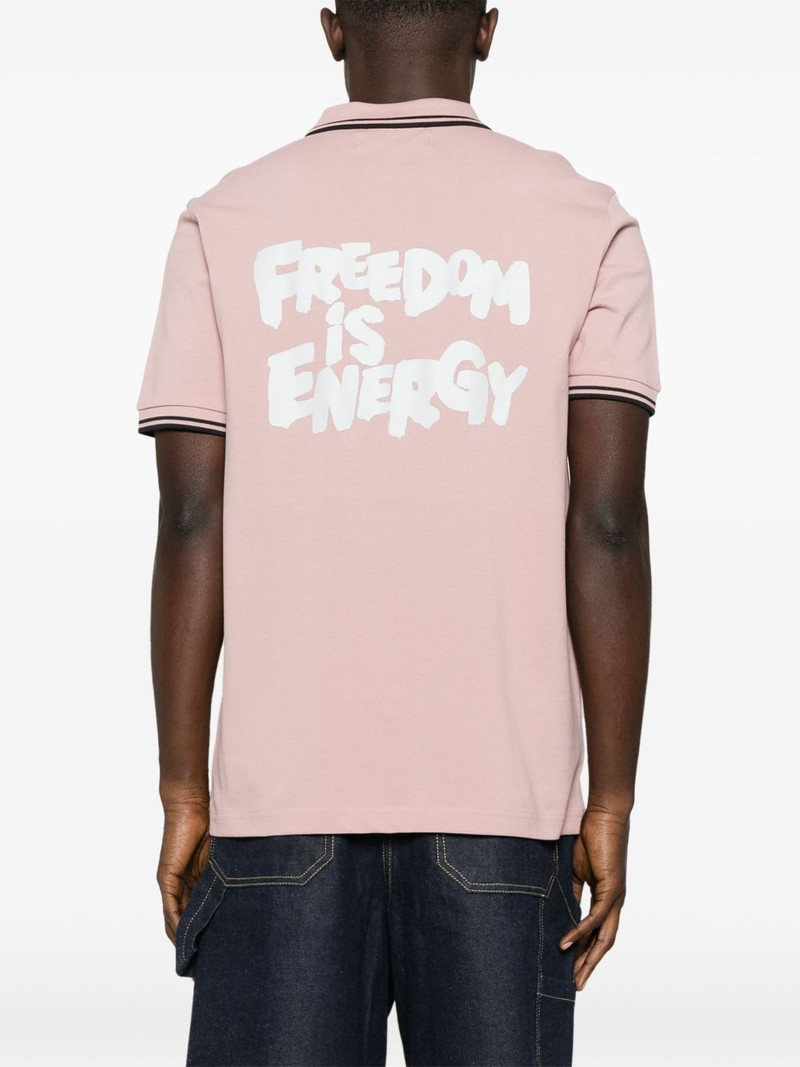 x Fred Perry logo-embroidered polo shirt 3