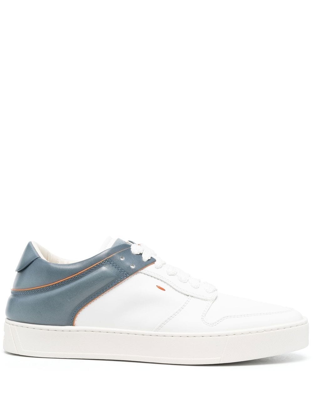 colour-blocked low-top sneakers - 1