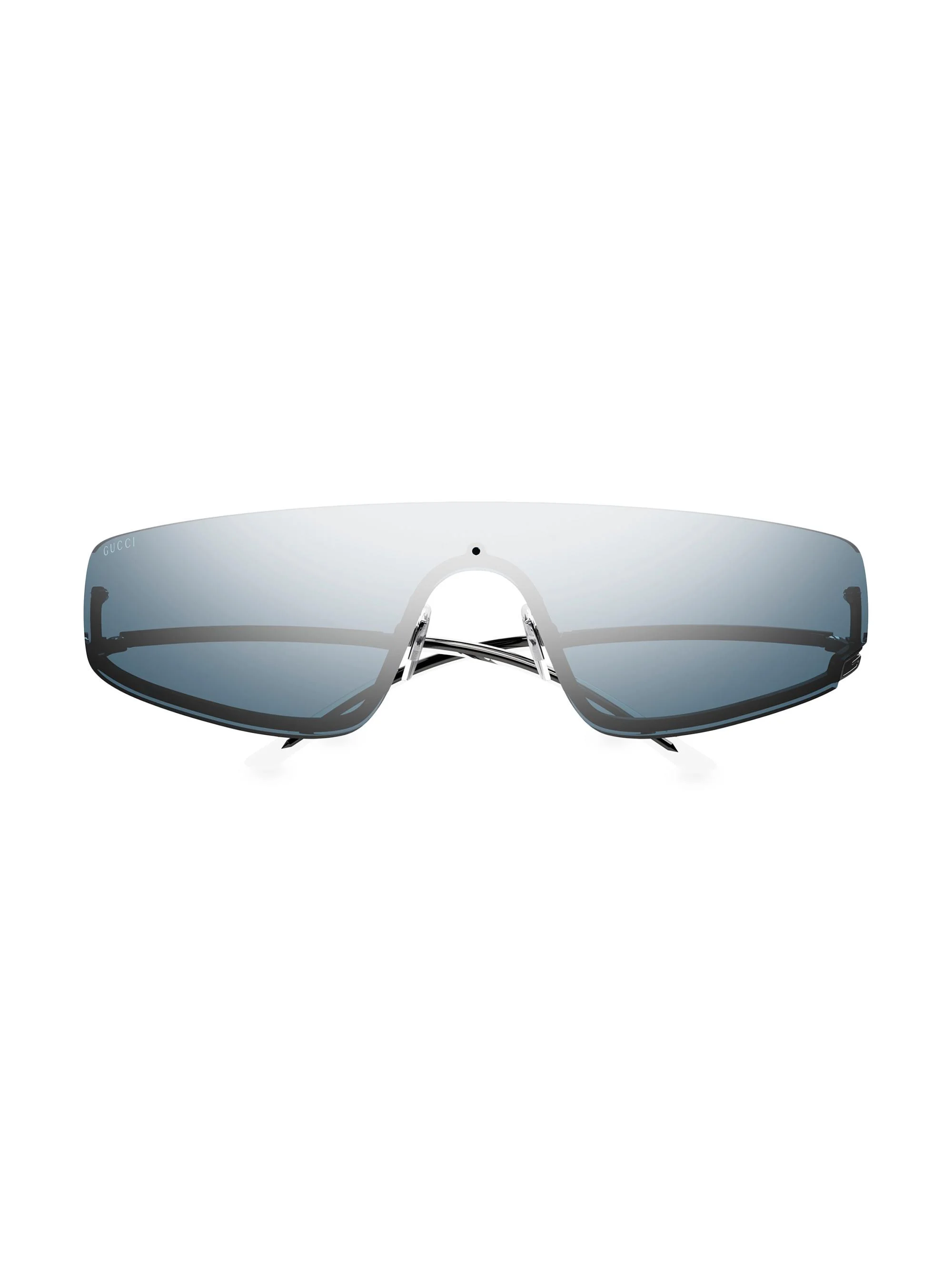 Women's Tom 99MM Shield Sunglasses - Black Grey Mirror - 1