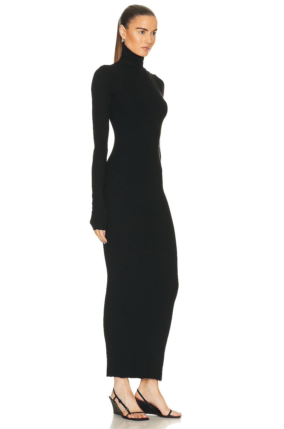 Long Sleeve Turtleneck Maxi Dress - 2