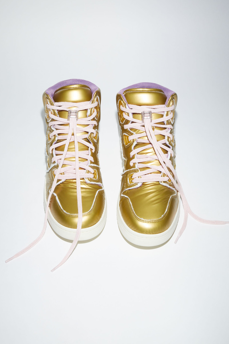 High top sneakers - Gold/purple 2