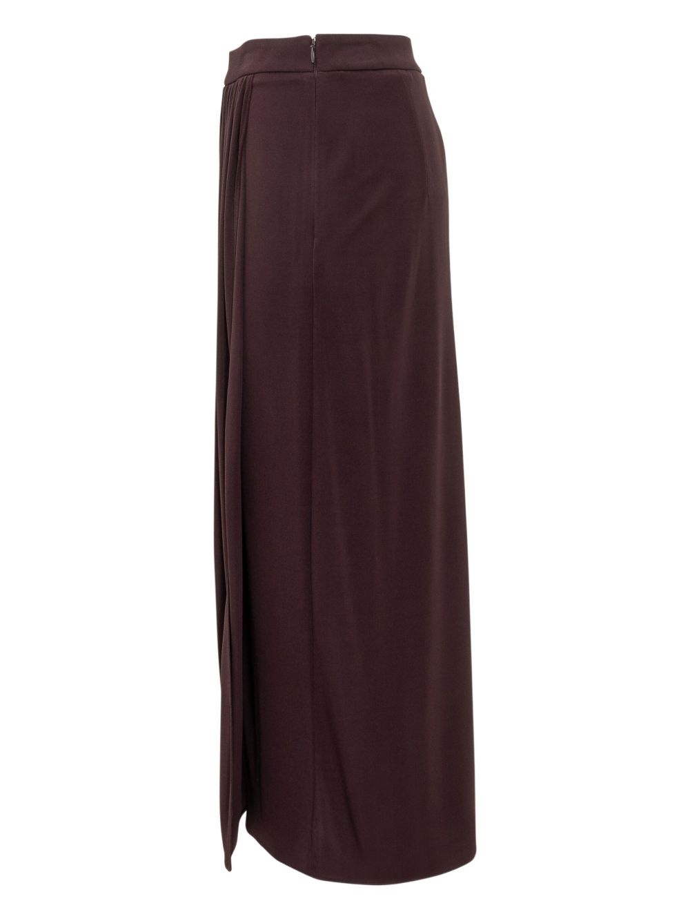 wrap pleated maxi skirt - 3