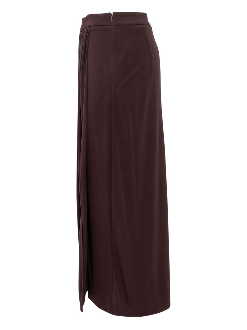 wrap pleated maxi skirt 3