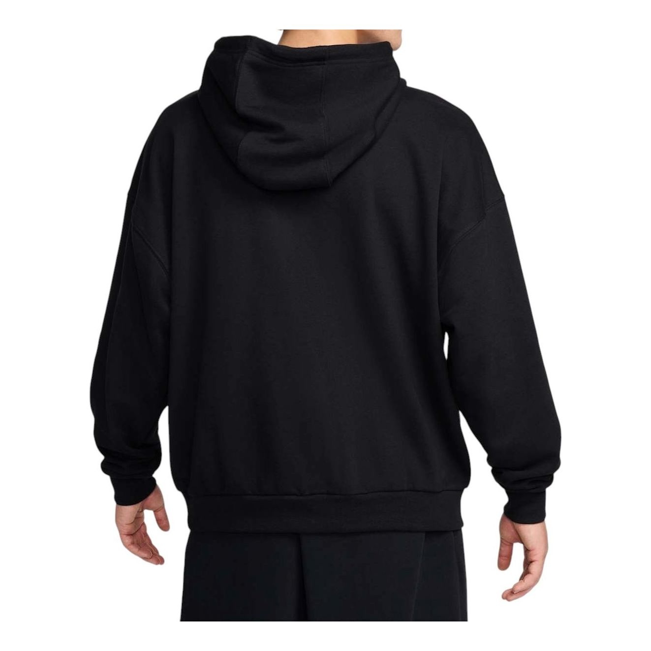 Nike Club Fleece Oversized French Terry French Terry Pullover Hoodie Asia Sizing 'Black' HJ1817-010 - 2