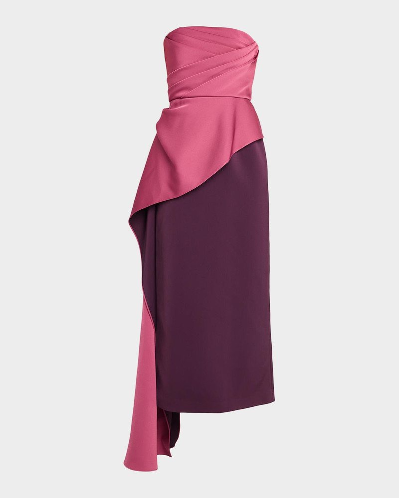 Diane Strapless Draped Gown 1