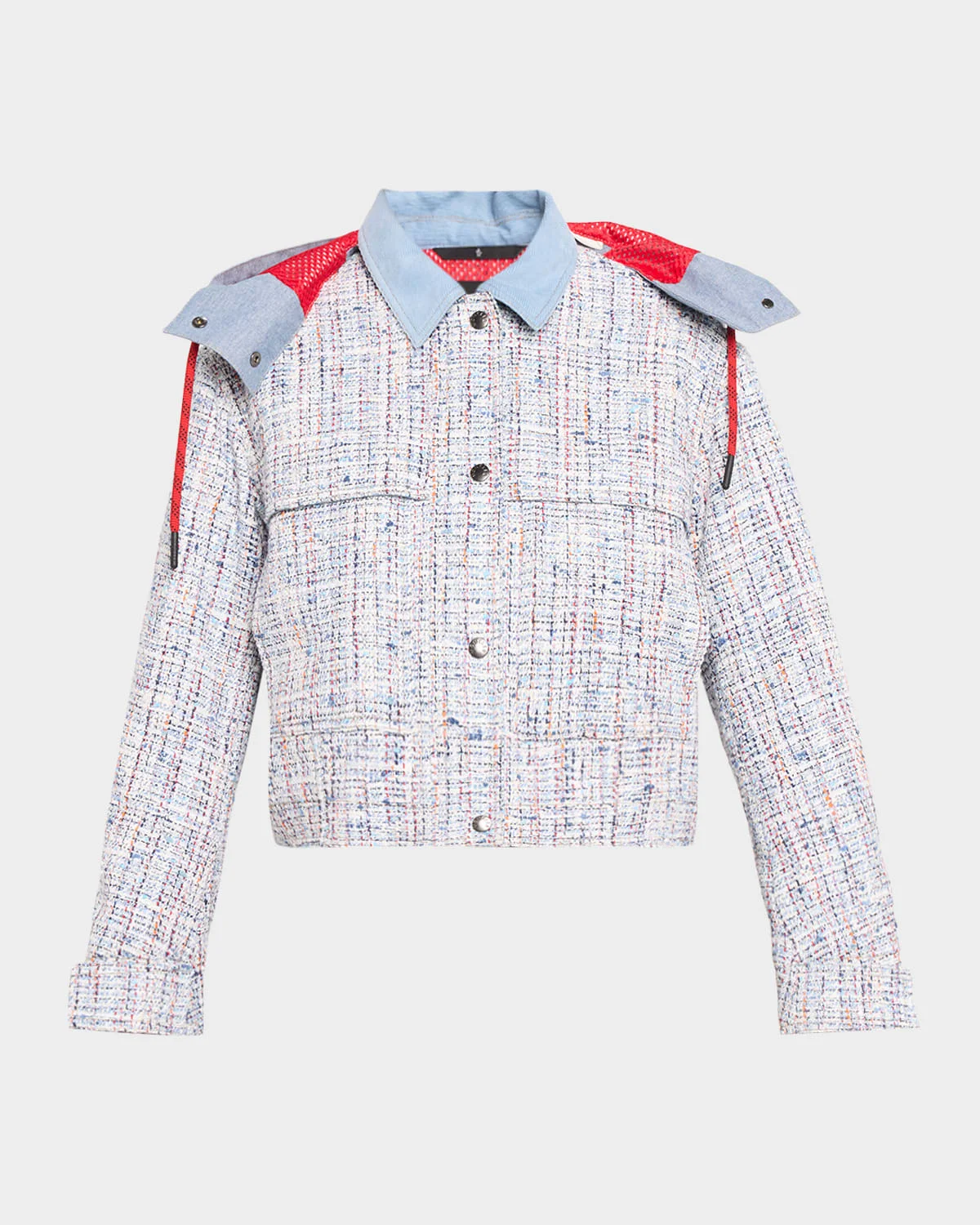 Termez Tweed Jacket with Detachable Hood - 1