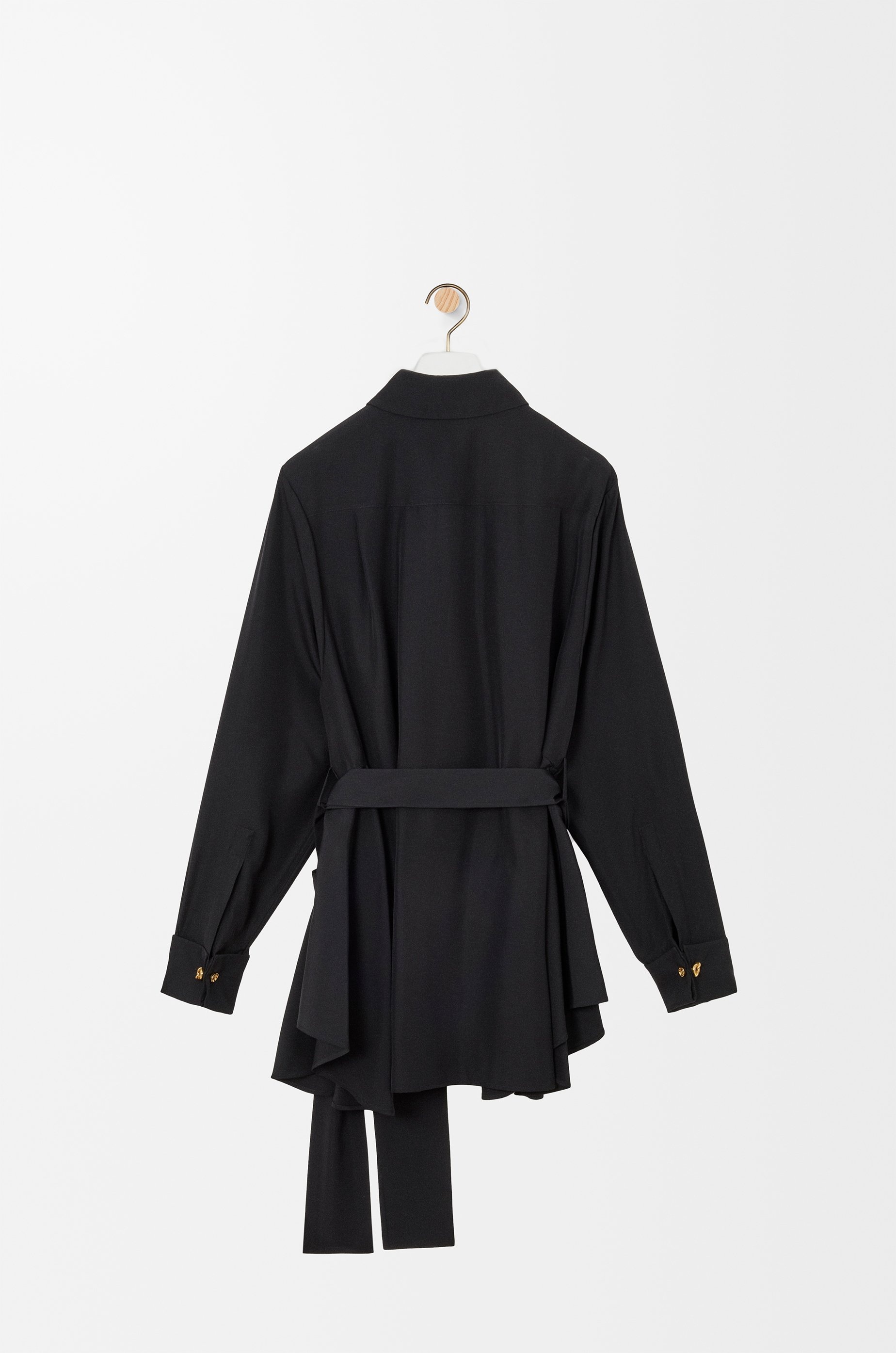 Belted blouse in silk - 2