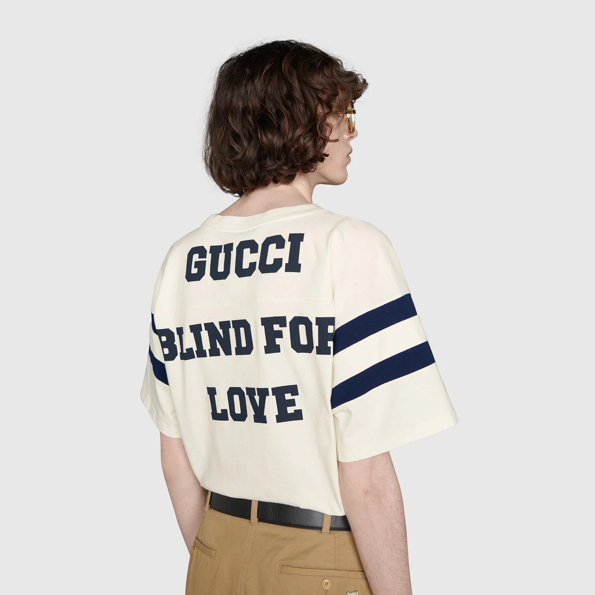 GUCCI T-shirt with '25 Gucci' print | REVERSIBLE
