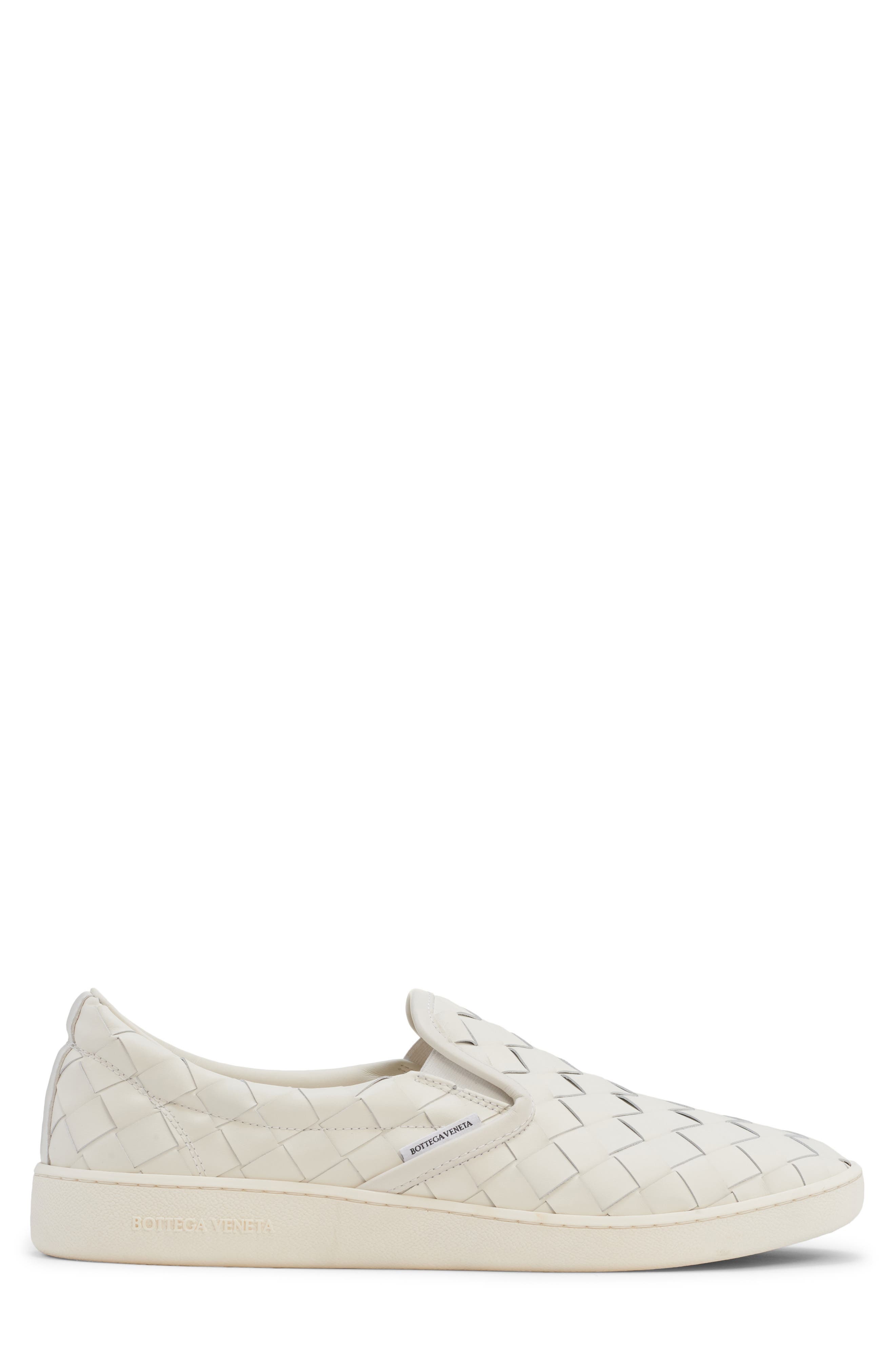 Bottega Veneta Sawyer Intrecciato Slip-On Sneaker in 9013 White at Nordstrom - 3