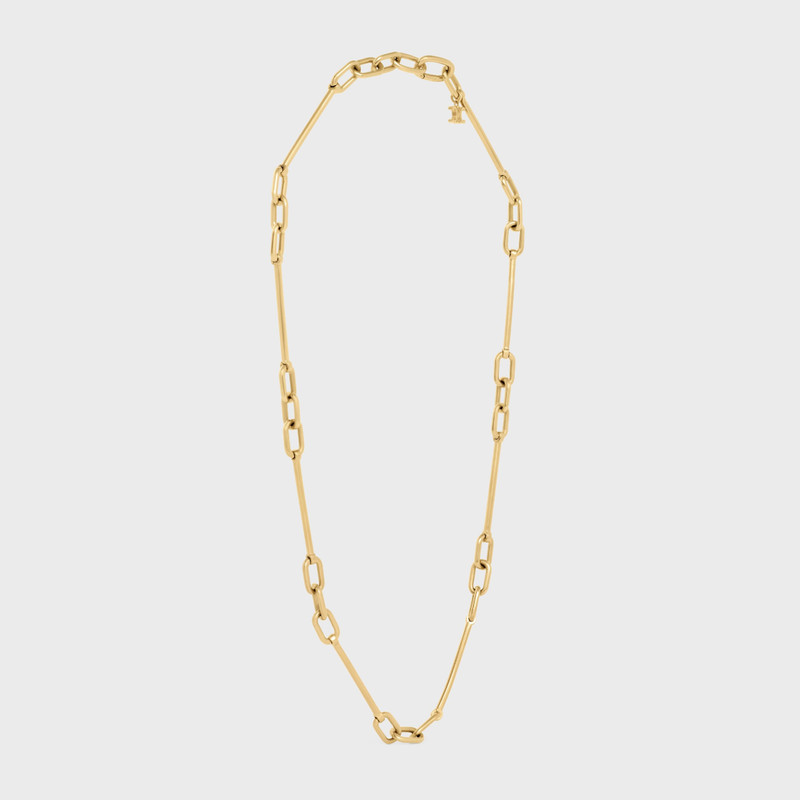 Celine Charms Necklace in Brass with Gold Finish 4