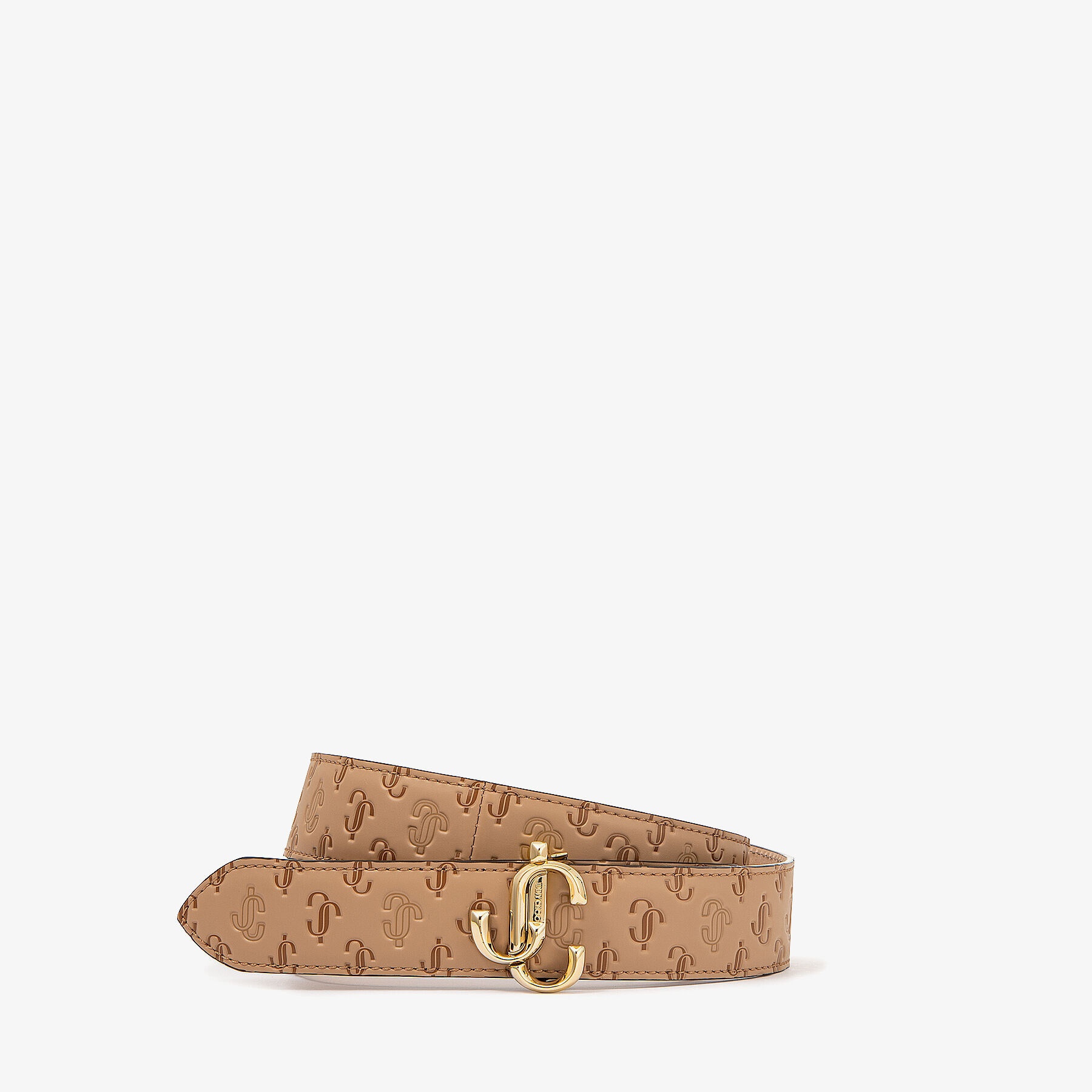 Felisa
Caramel JC Monogram Pattern Belt with JC Emblem - 3