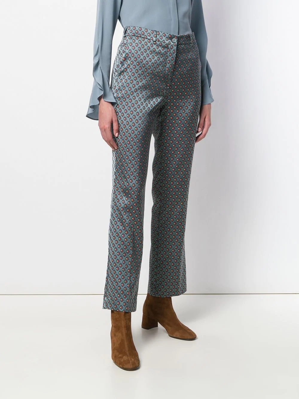 jacquard trousers - 3