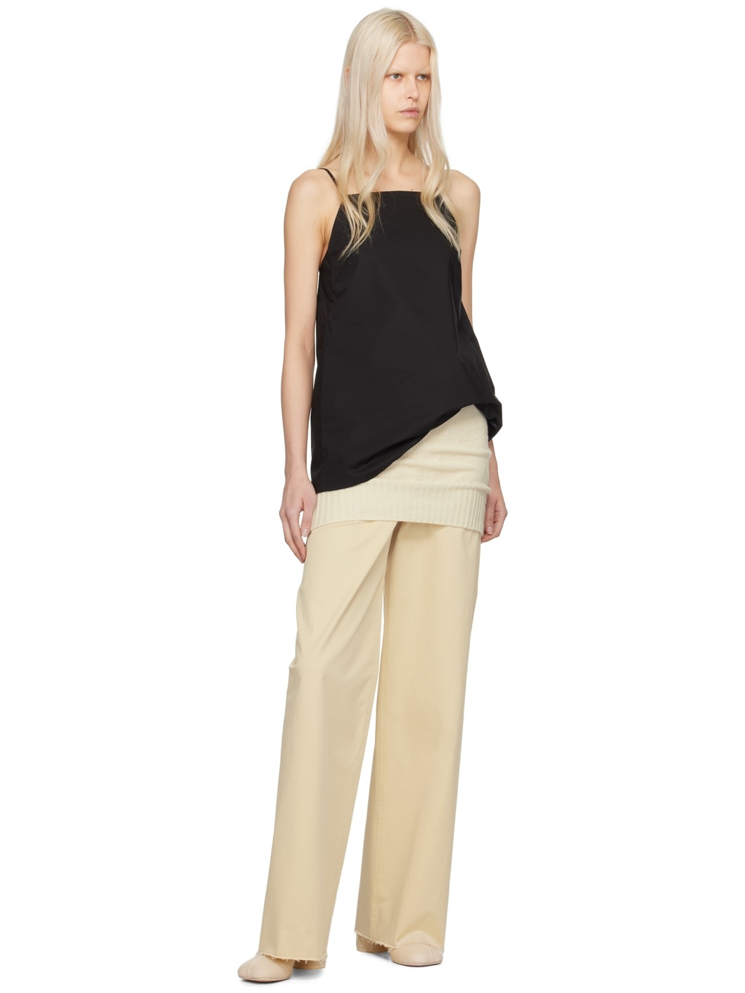 Black Low Back Camisole - 4