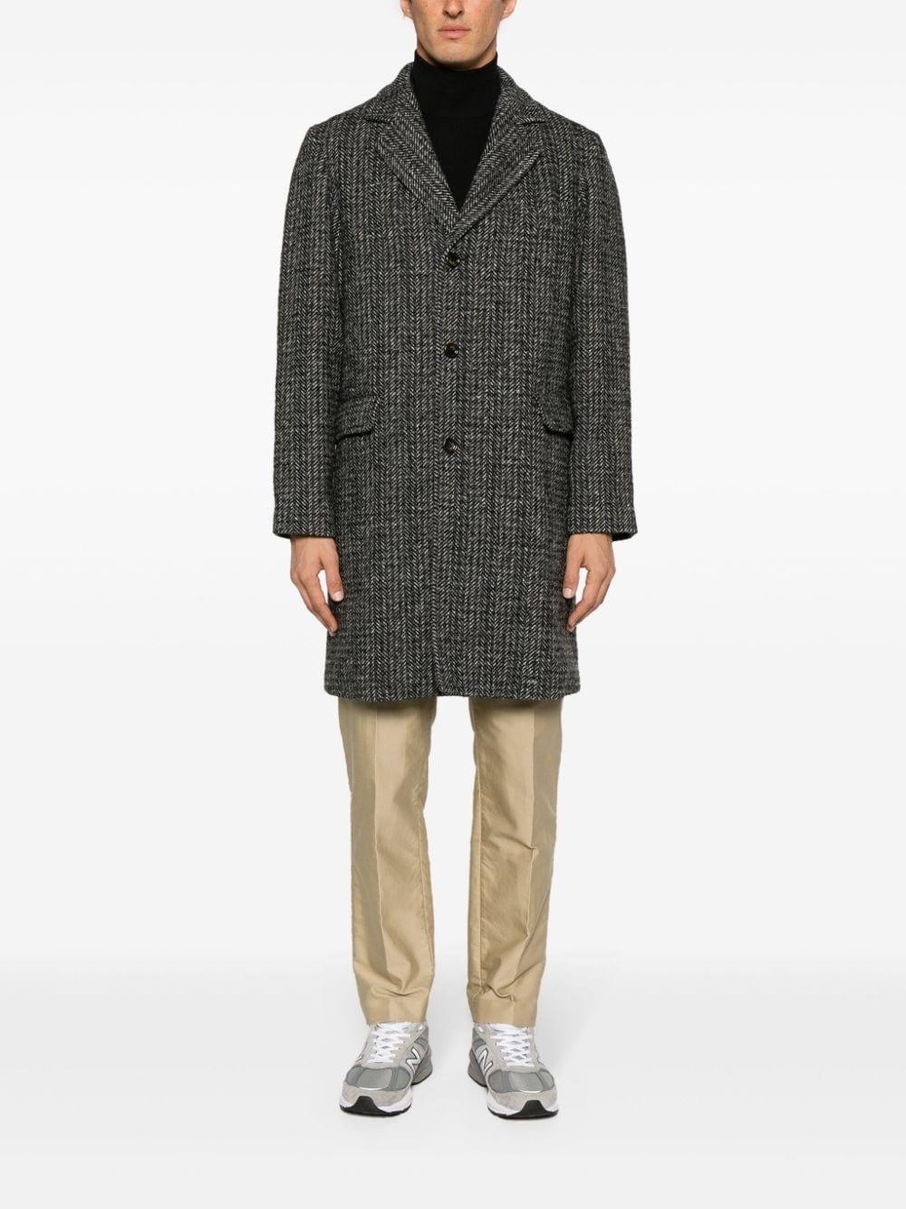 Franz single-breasted bouclé coat - 2