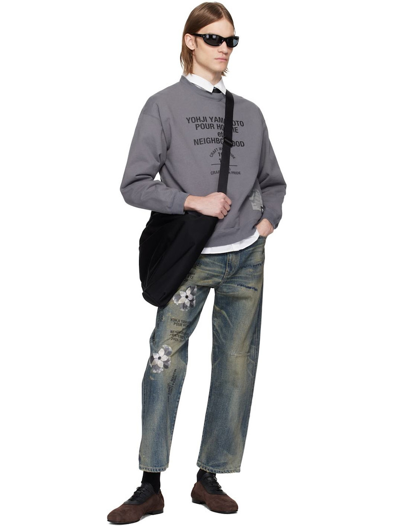 Yohji Yamamoto Gray NEIGHBORHOOD Edition LS Sweatshirt outlook