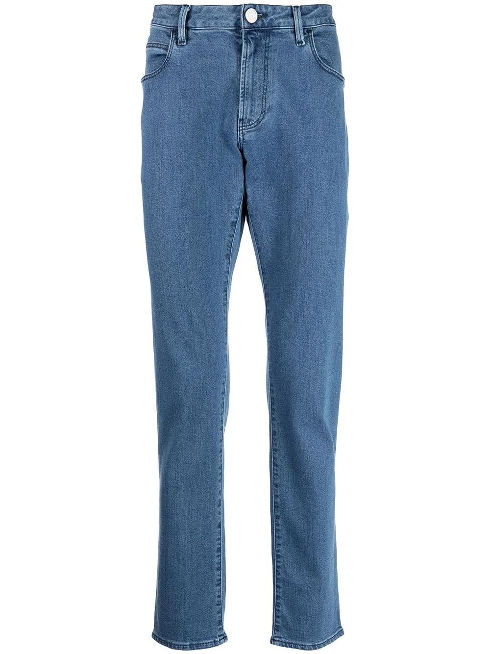 low-rise straight-leg jeans - 1