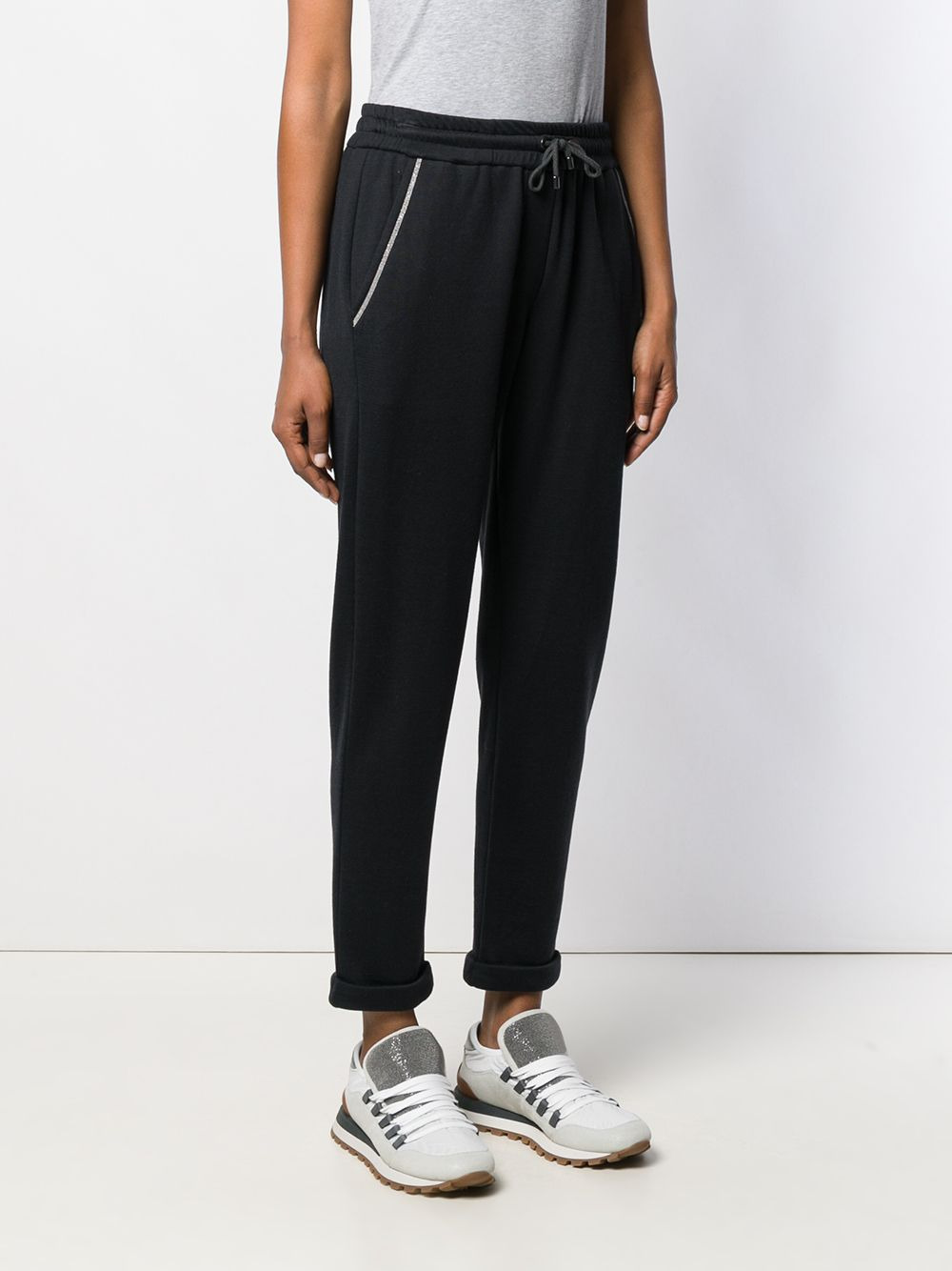 Brunello Cucinelli Women Cotton Tracksuit Bottoms - 3