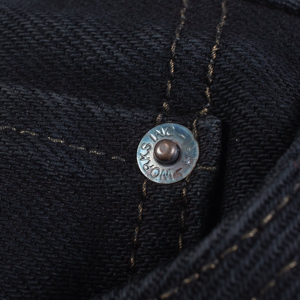 IH-1955S-OD 21oz Selvedge Denim "1955" Straight Cut Jeans - Indigo Overdyed Black - 10