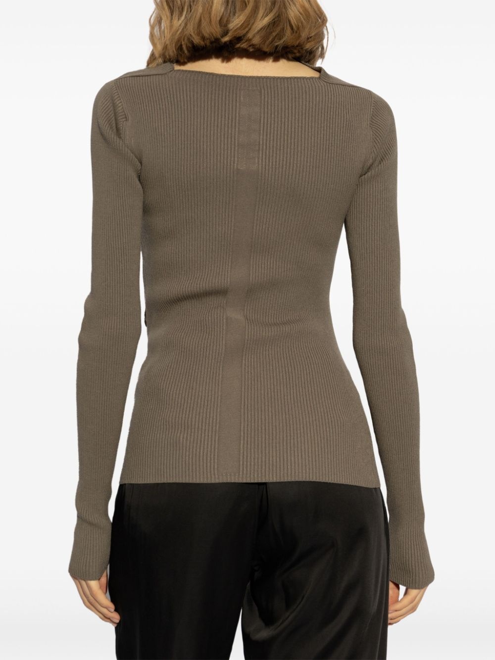 ribbed-knit top - 3