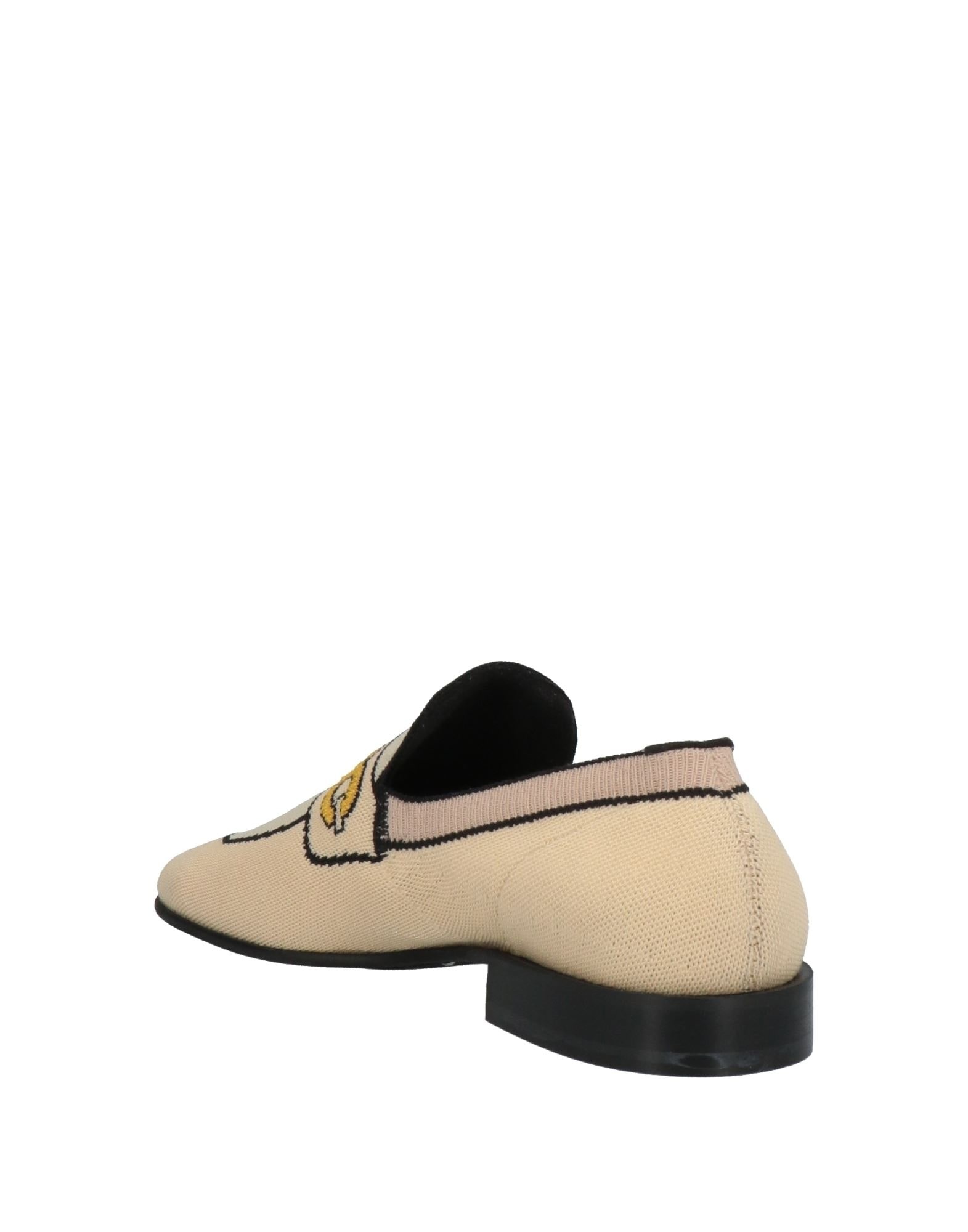 Beige Women's Loafers - 3