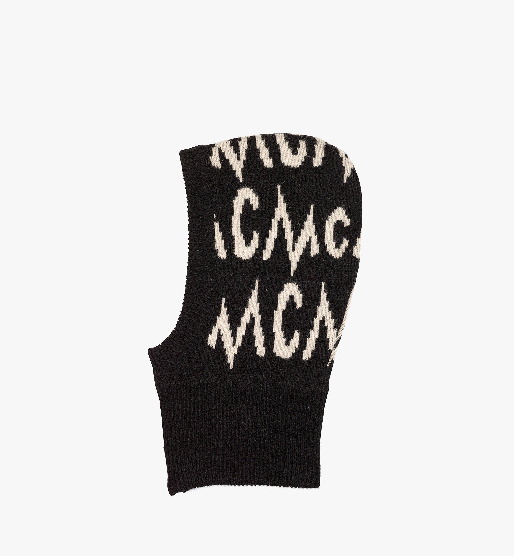 Logo Jacquard Balaclava in Recycled Cashmere - 4
