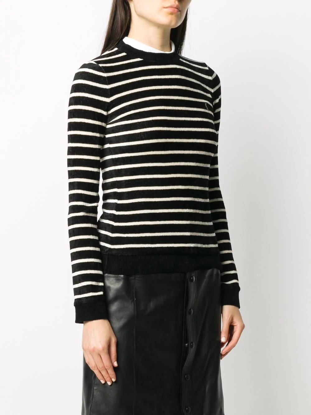 horizontal stripe chenille jumper - 3