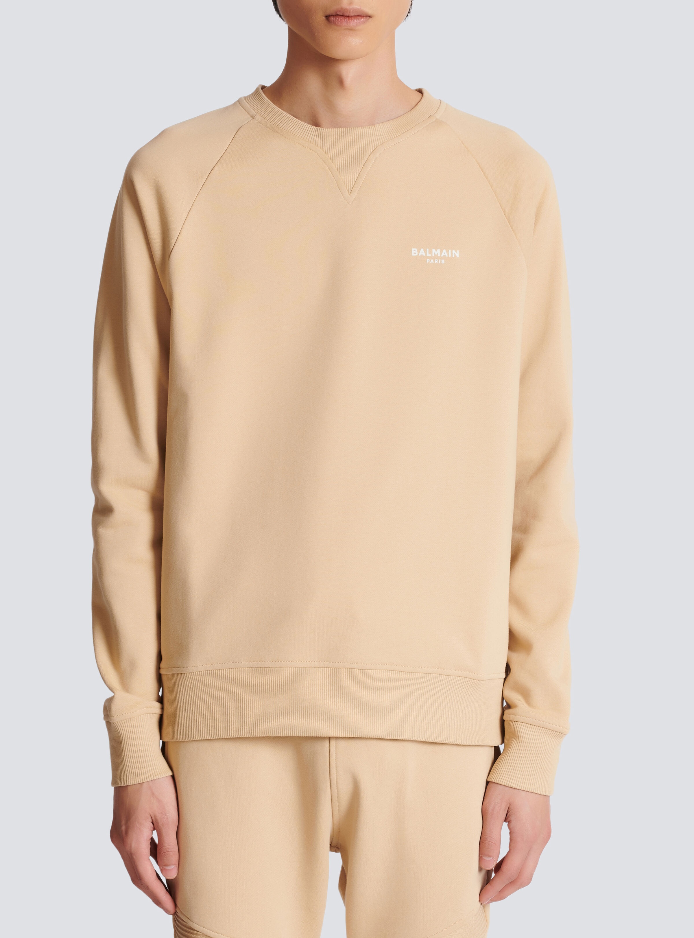 Flocked Balmain sweatshirt - 5