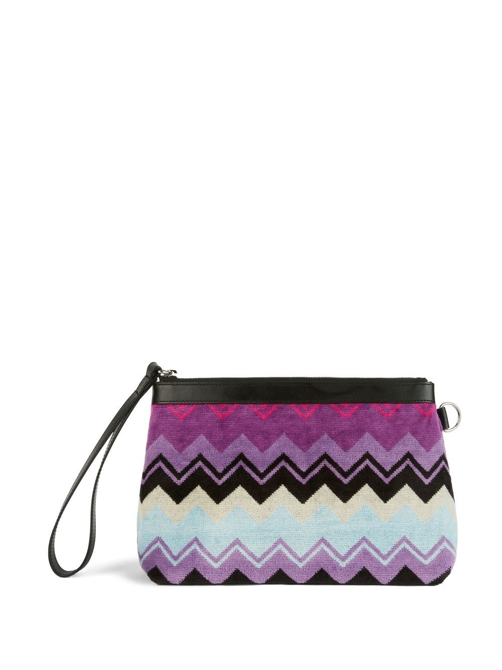 zigzag-print travel pouch - 1