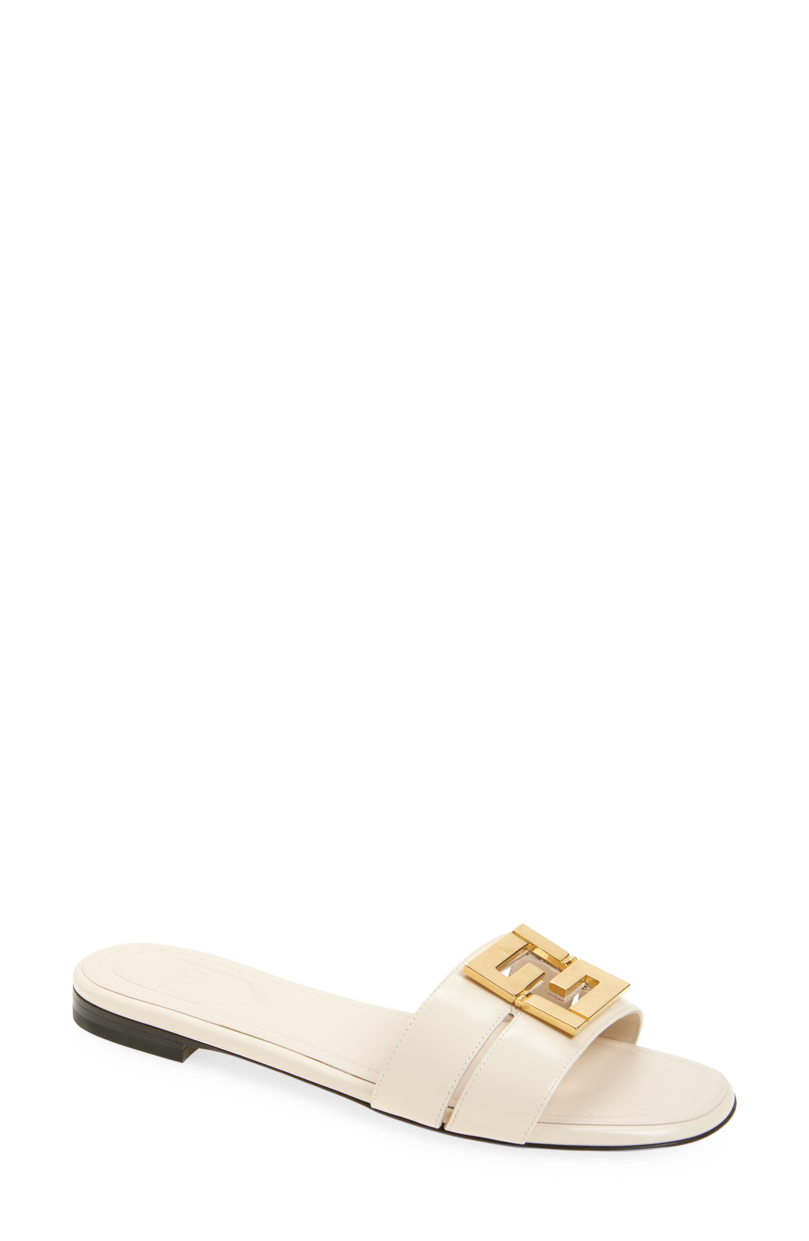 Fendi FFold Slide Sandal in Shell at Nordstrom - 1