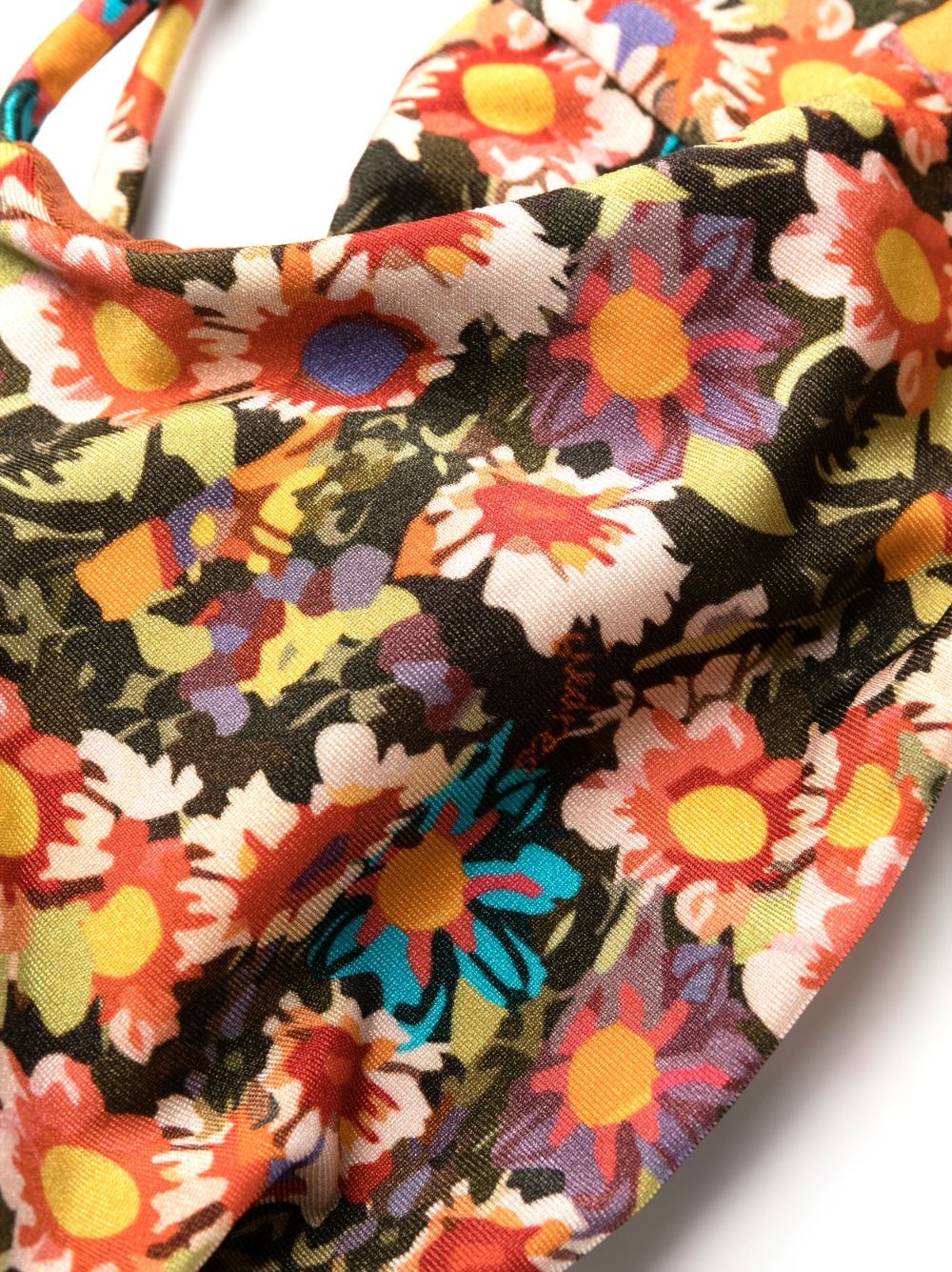 floral-print halterneck bikini top - 3