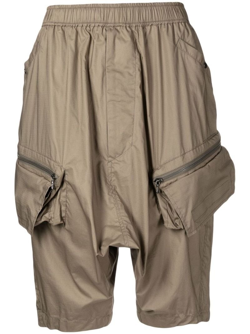drop-crotch cargo shorts - 1