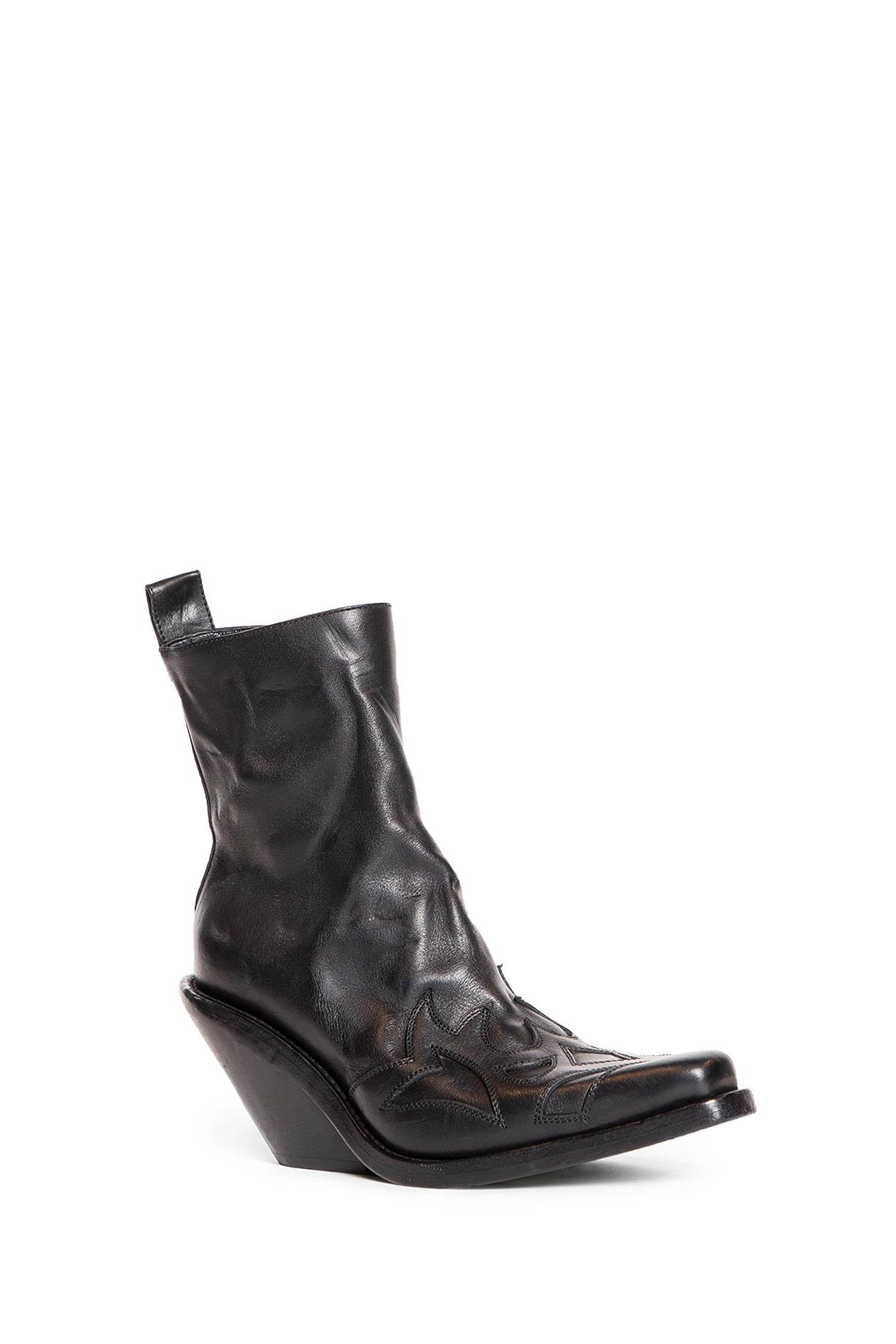 Hemo-Western-Boots-In-Washed-Grained-Calfskin - 2