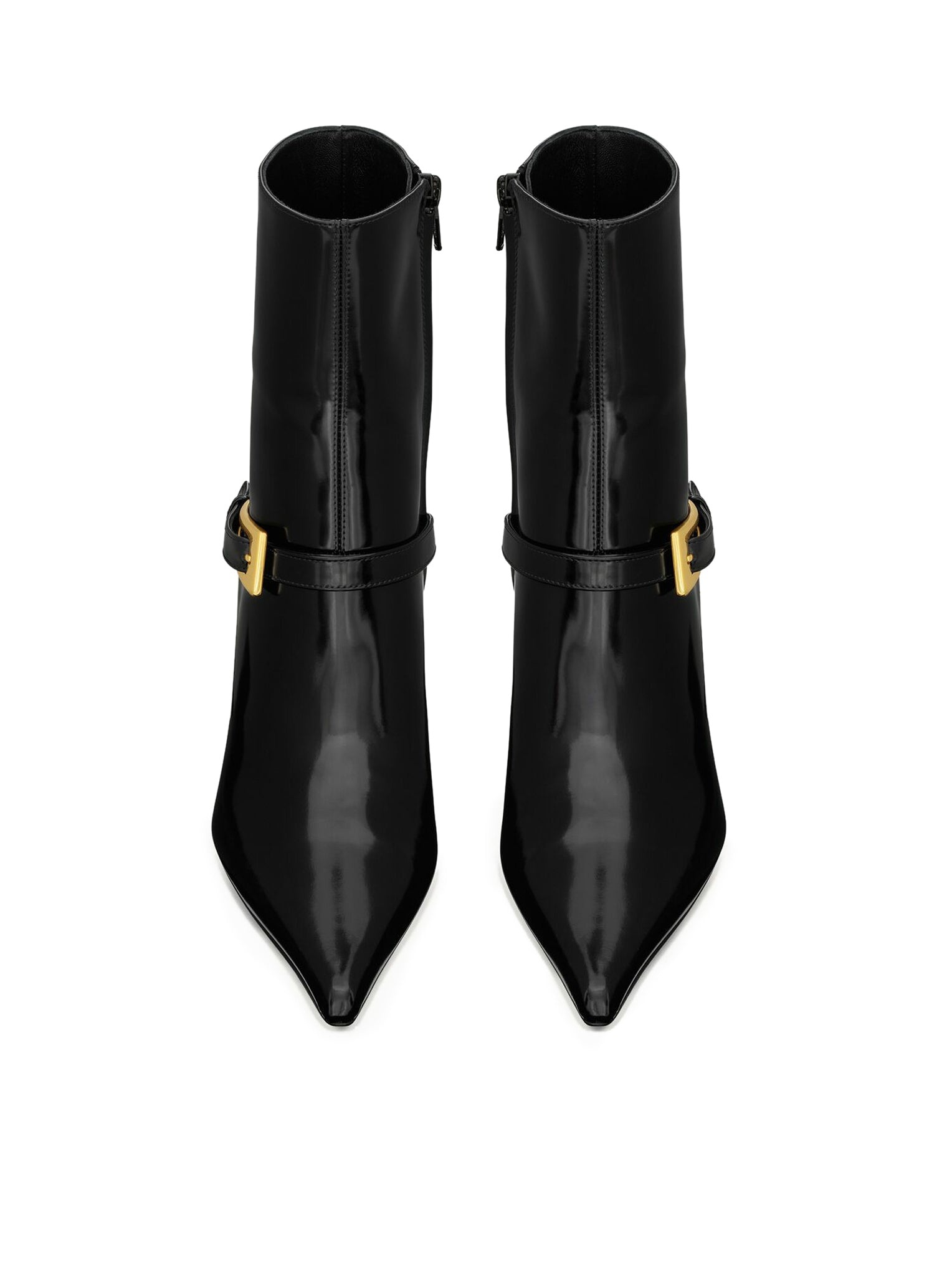 LEE ANKLE BOOTS IN MIRRORED LEATHER - 4