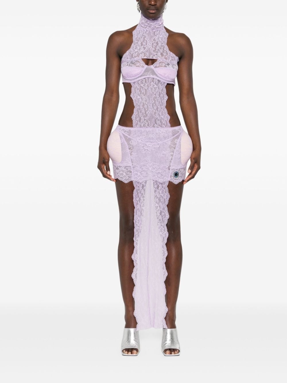 x Shayne Oliver lingerie minidress - 2