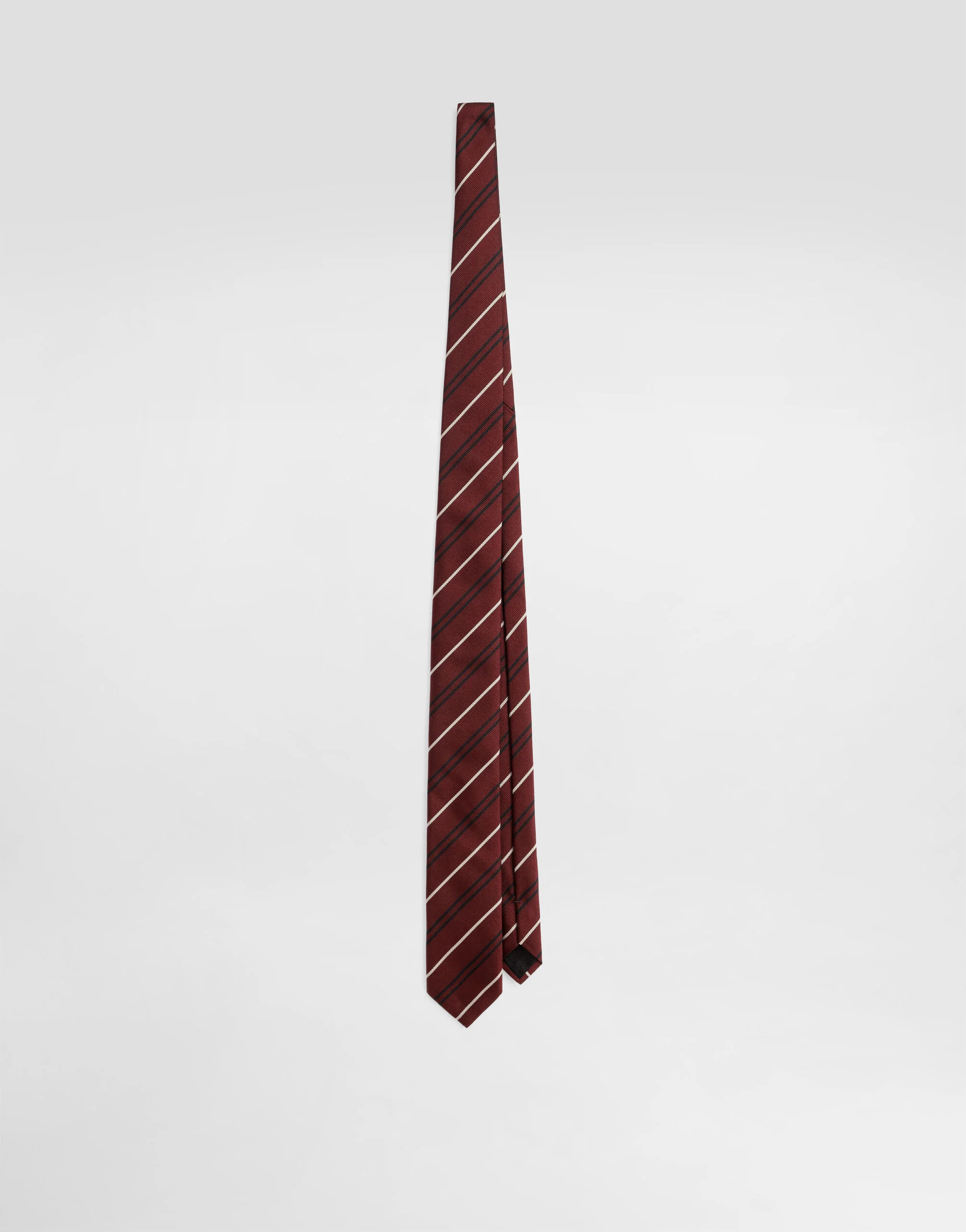 Striped jacquard tie - 1