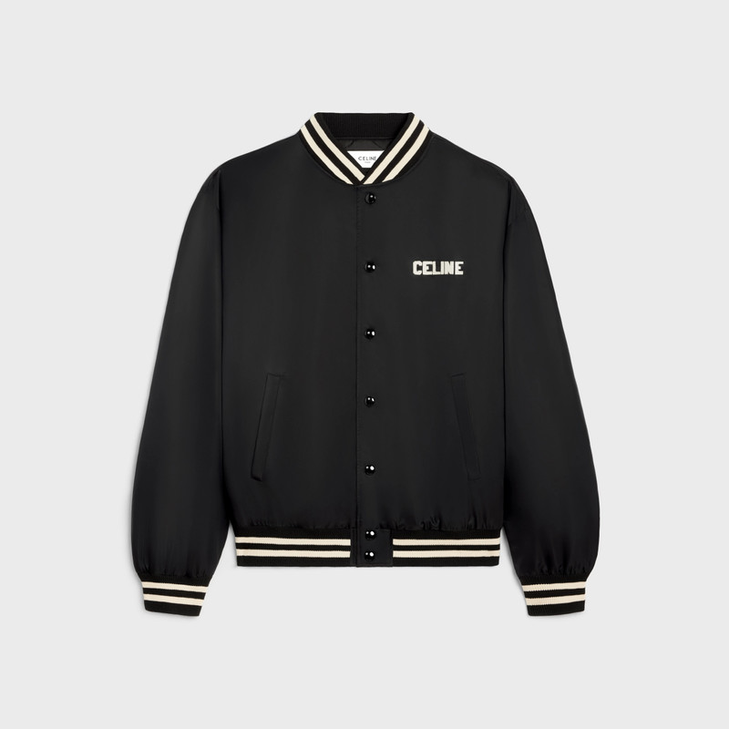 loose celine teddy jacket in nylon 1