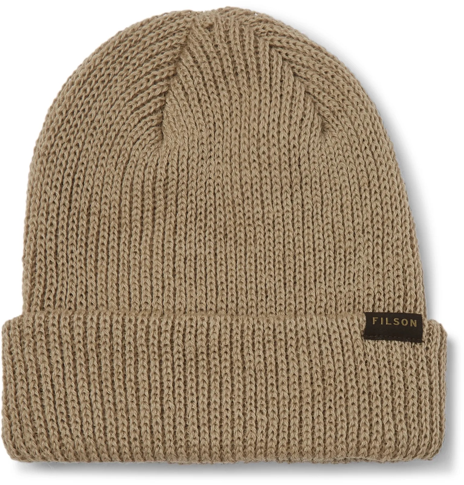 Watch Cap Ribbed Wool Beanie - 1