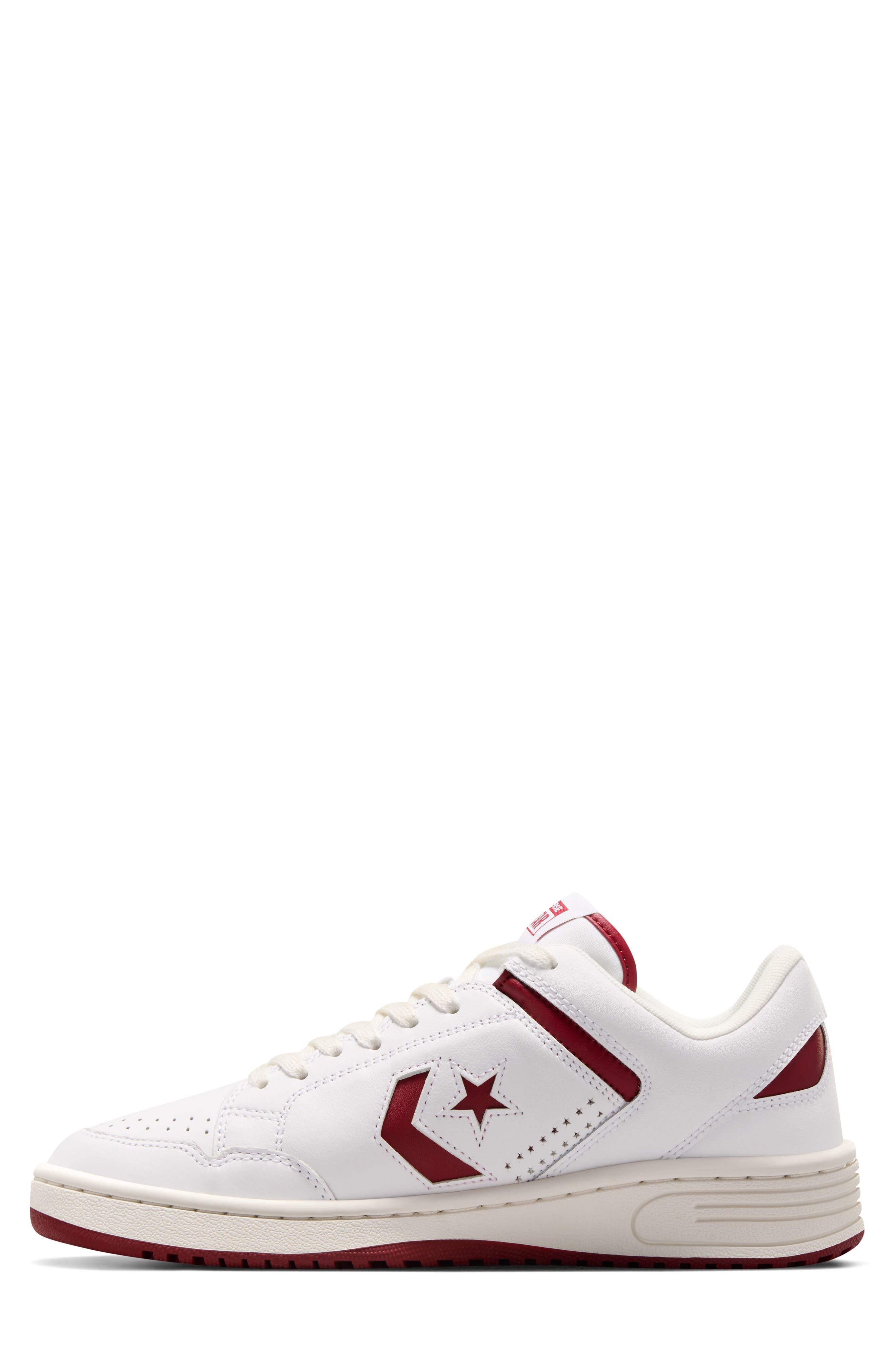 Converse Weapon Oxford Sneaker in White/White/Park Red at Nordstrom - 8