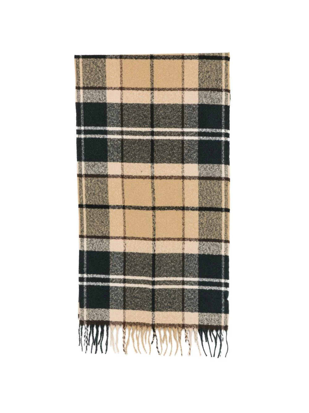 Deanna Tartan fringed scarf - 1